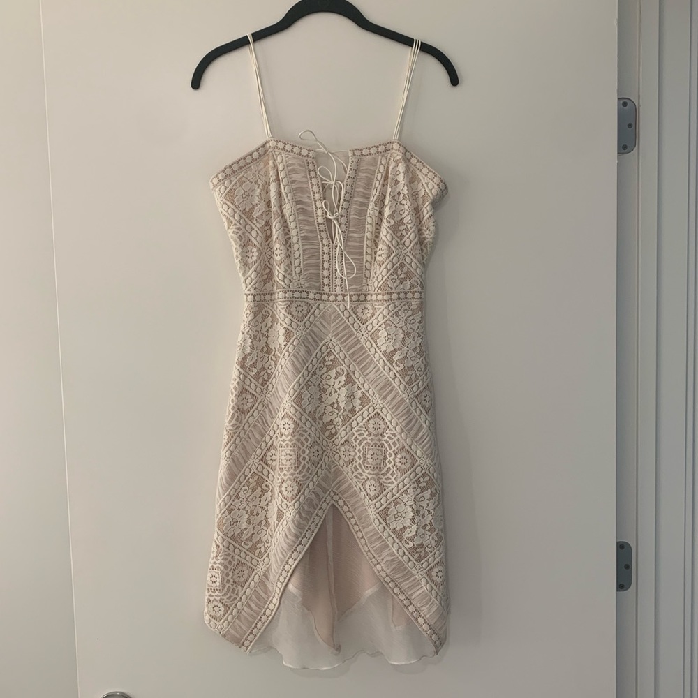 Tadashi Shoji White Lace Dress